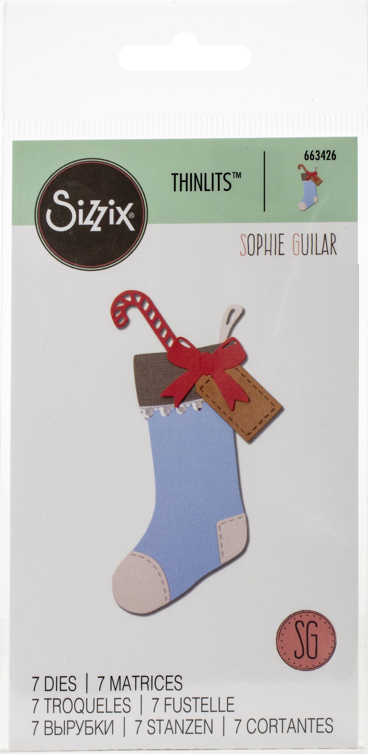 Sizzix Thinlits Dies By Sophie Guilar - Christmas Stocking
