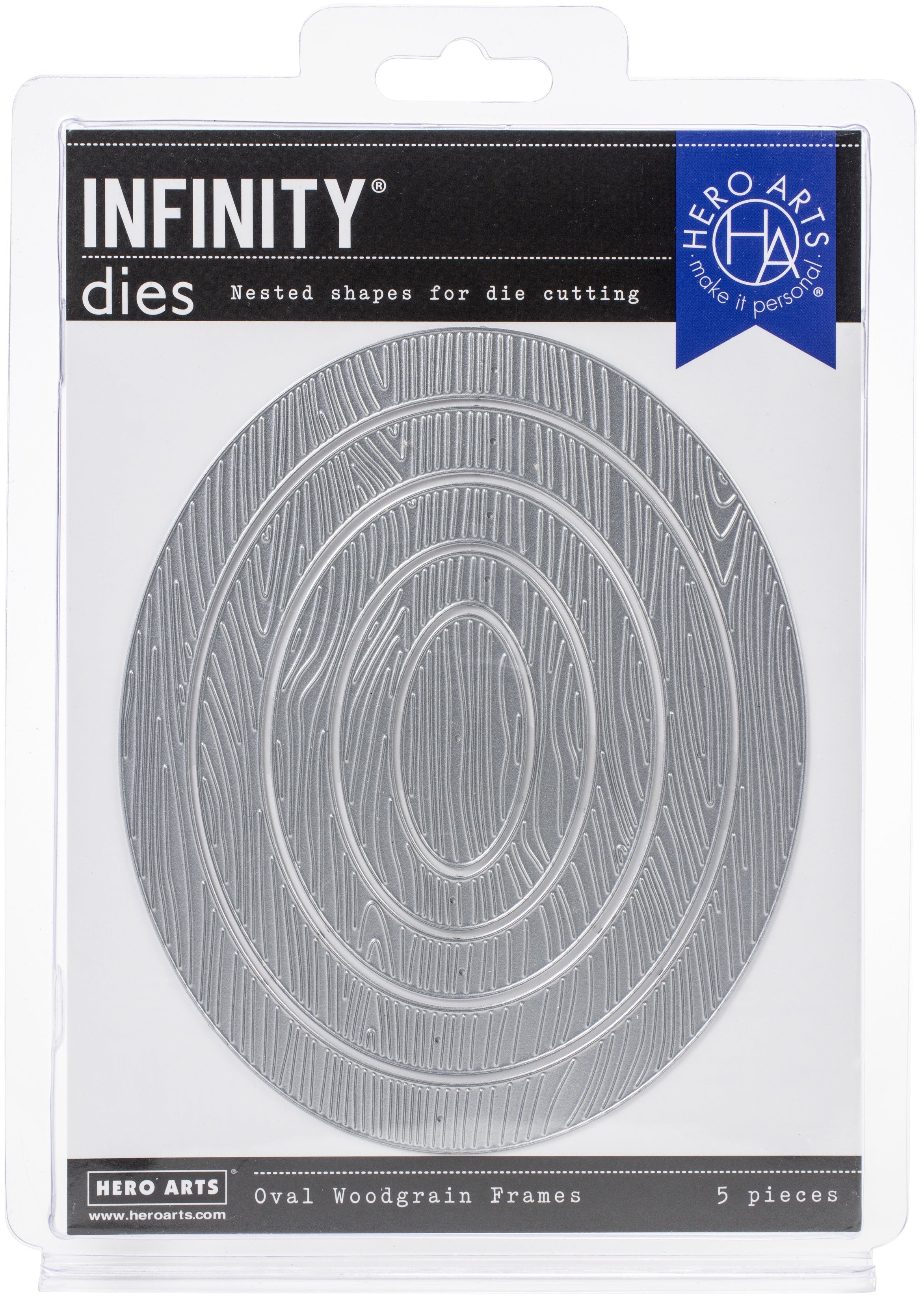 Hero Arts Infinity Dies - Oval Woodgrain Frames