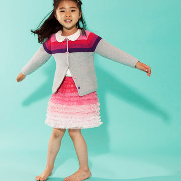 Rainbow Cardigan - Free Knitting Pattern in Paintbox Yarns Simply Aran