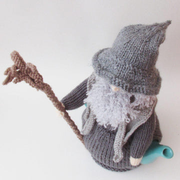 Old Grey Wizard Tea Cosy