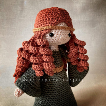 Elowyn the Medieval Girl Fantasy Amigurumi Crochet Doll Pattern