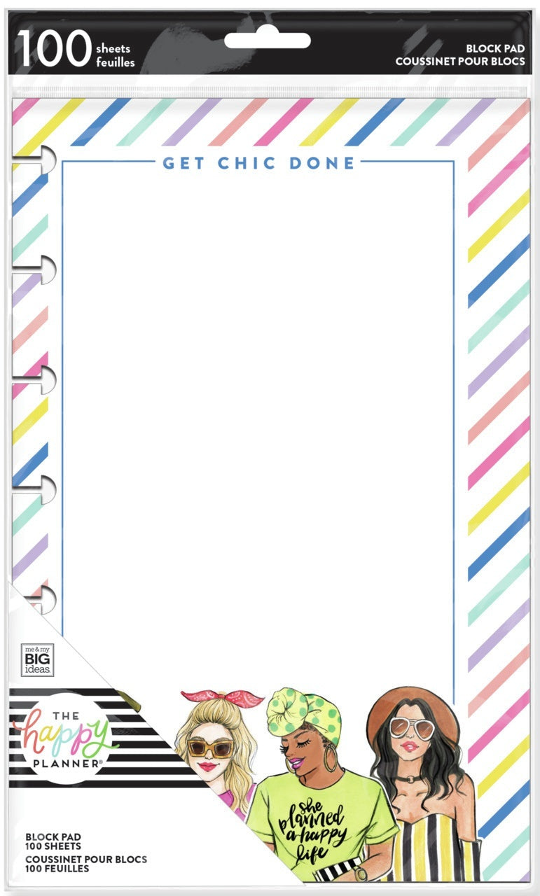 Happy Planner Mini Block Pad 8.25"X5.25" 100/Pkg - Rongrong