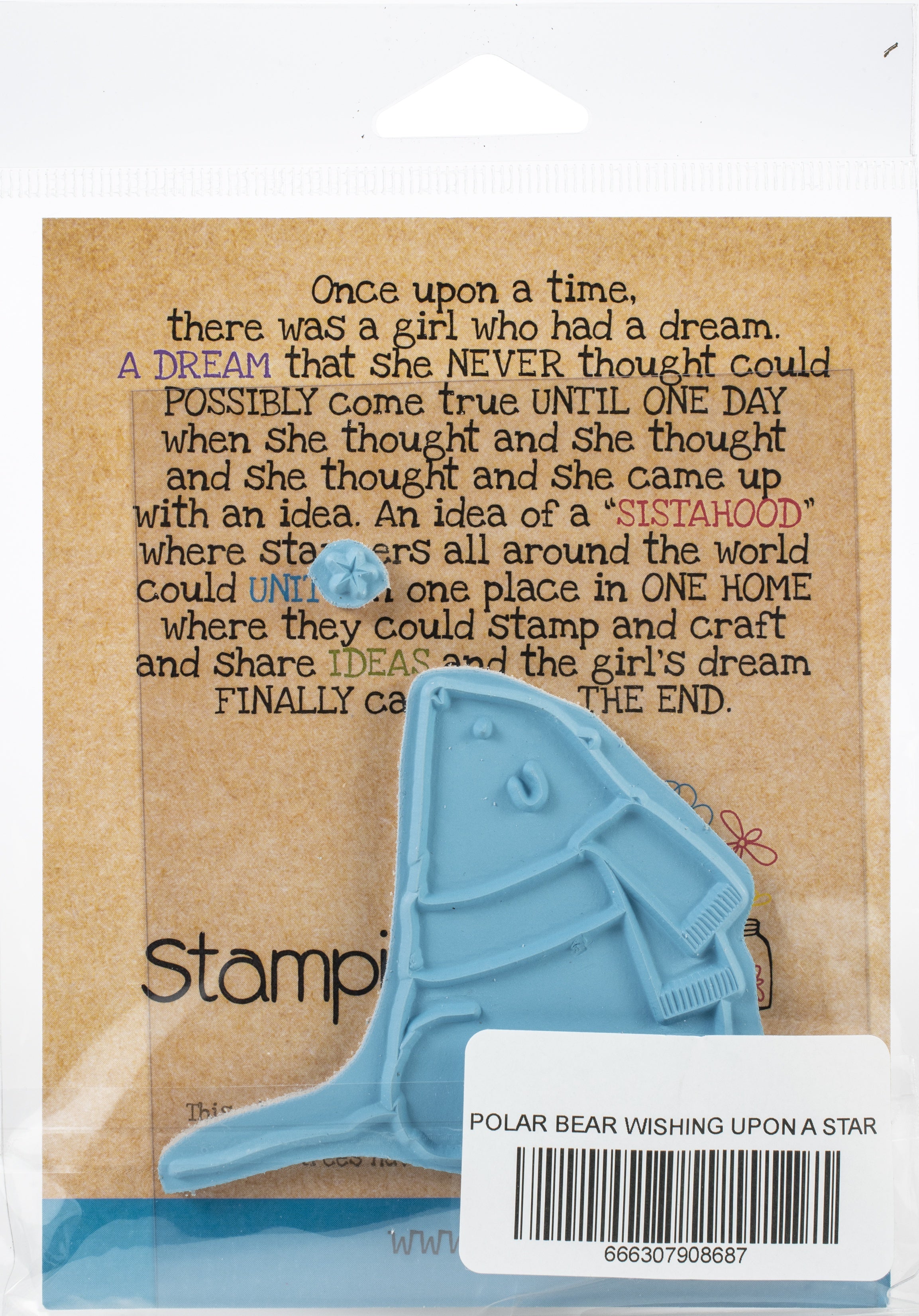 Stamping Bella Cling Stamps - Polar Bear Wishing Upon A Star