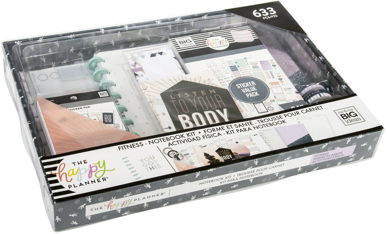 Happy Planner Notebook Box Kit - Accessories Fitness