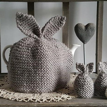 Bunny Tea Cosy and Egg Cosy – Downloadable PDF Knitting Pattern