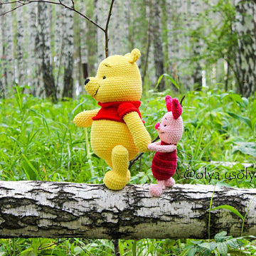 Piglet + balloons pattern (PDF + 5 videos)  Winnie the Pooh