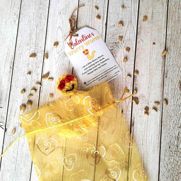 Valentine's Worry Worm Crochet Pattern