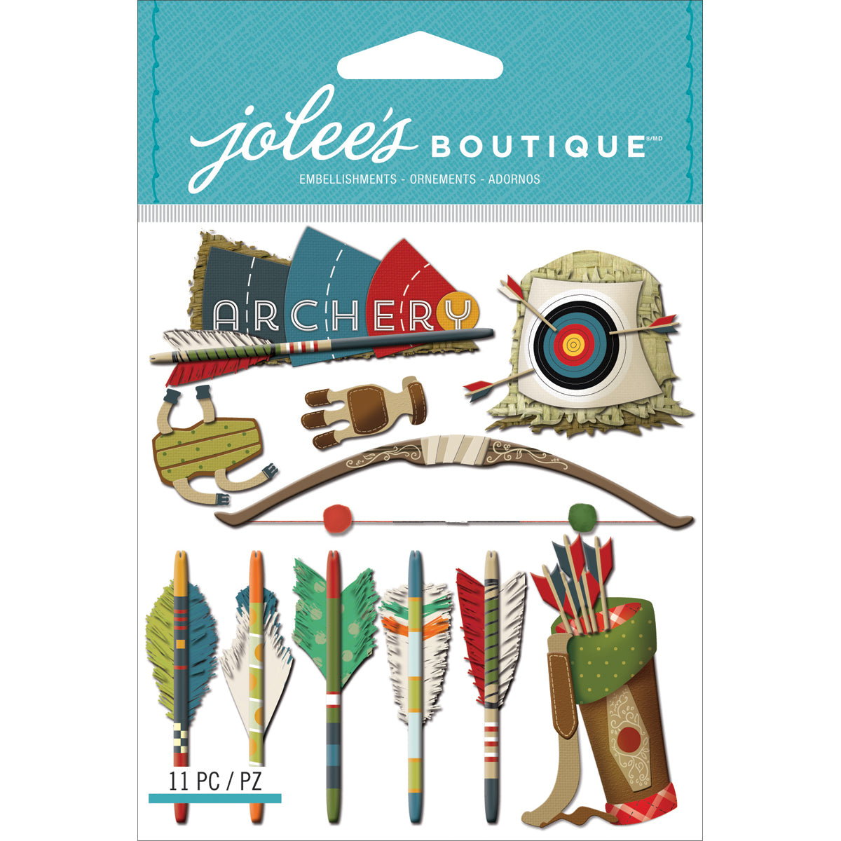 Jolee's Boutique Dimensional Stickers - Archery