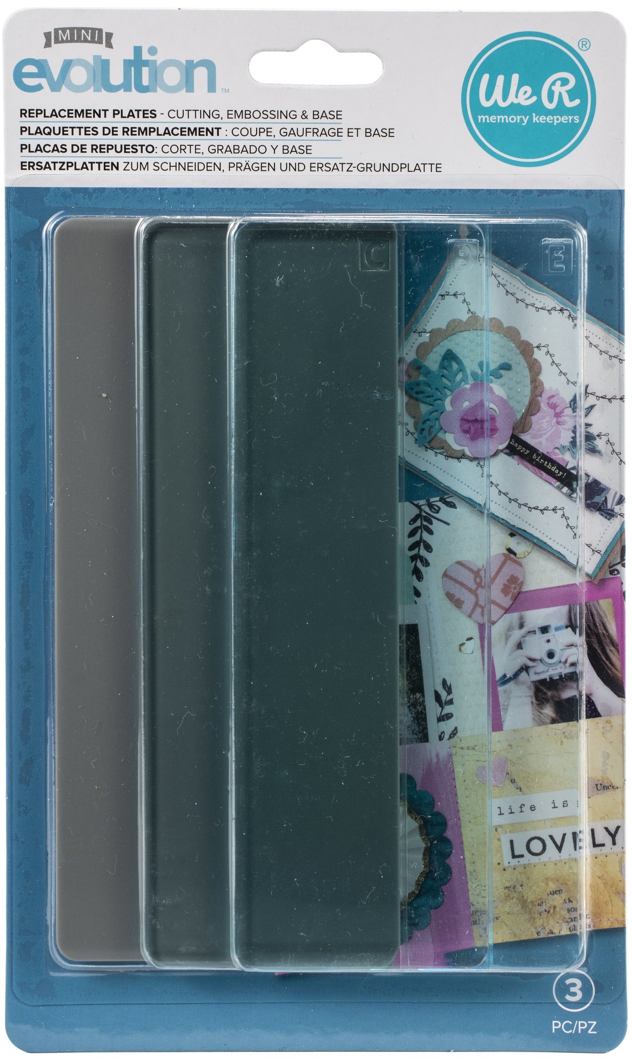 We R Memory Keepers Mini Evolution Replacement Plates 3/Pkg - 575405