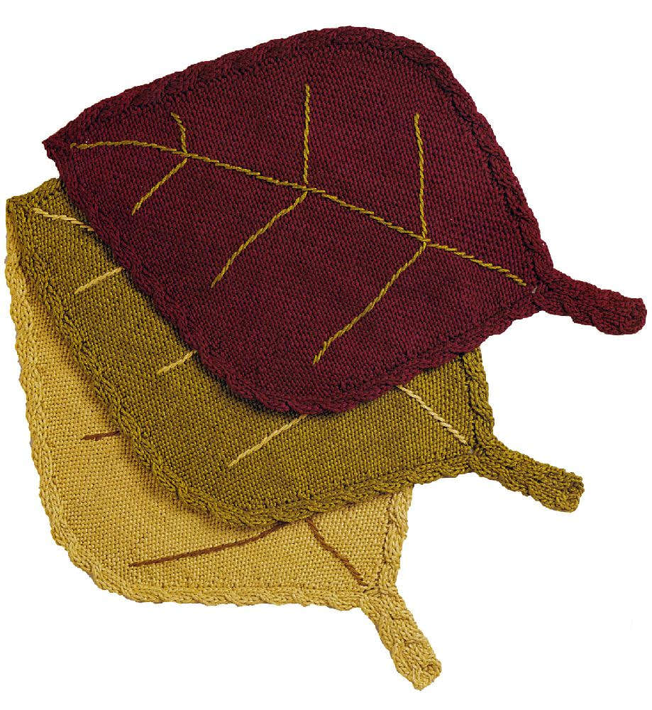 Cable Leaf Placemat & Pillow
