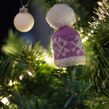 Christmas Glamour Mini Snowflake Beanie Decoration
