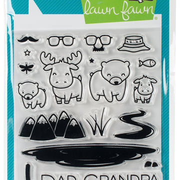 Lawn Fawn Clear Stamps 4"X6" - Dad & Me