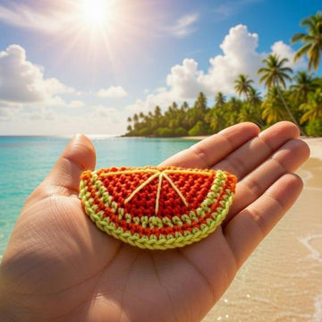 Crochet Orange Hair Clip Pdf + Video Tutorials
