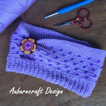 Spring Arrows Keyhole Head Warmer