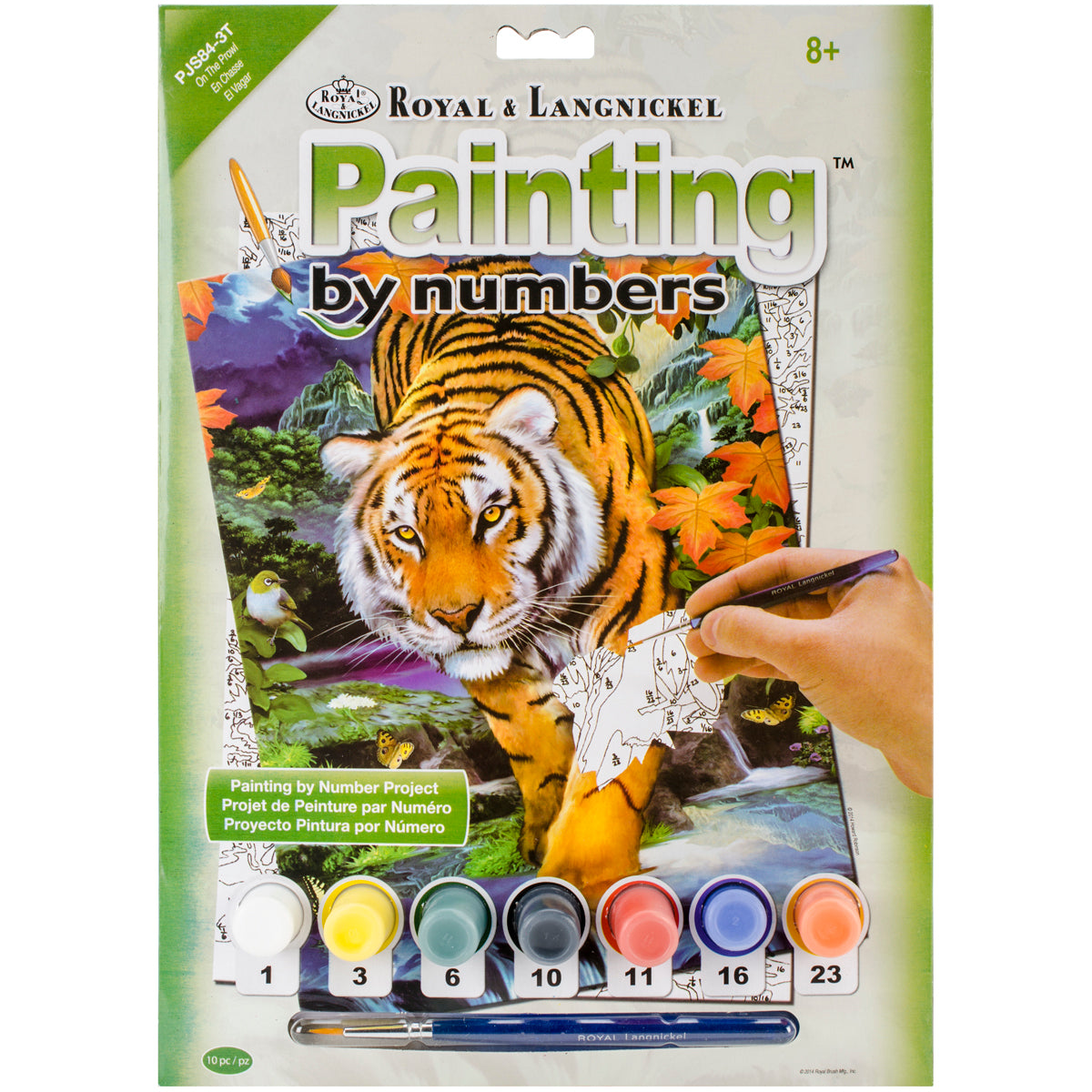 Royal Brush Junior Small Paint By Number Kit 8.75"X11.75" - On The Prowl