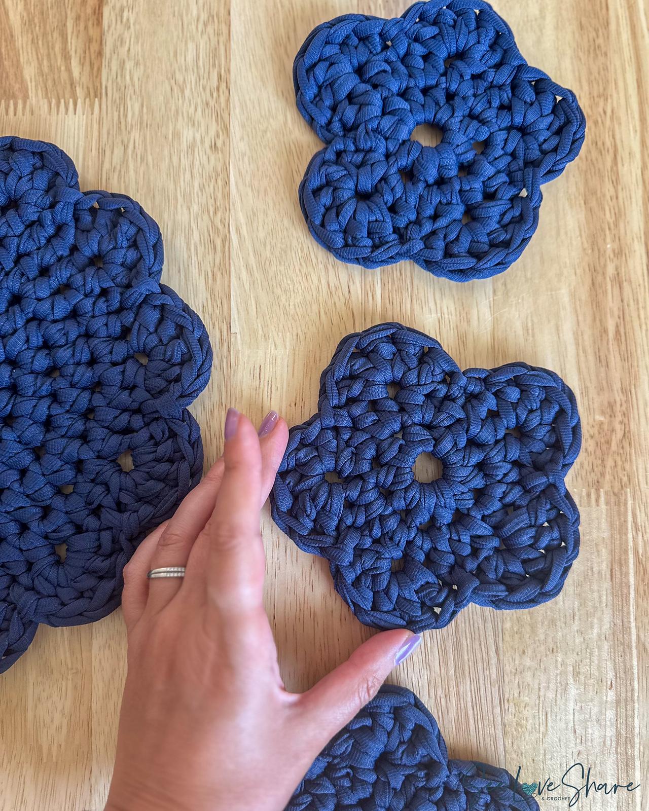Flower Coaster & Trivet Set