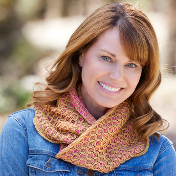 848 Lantana Cowl - Knitting Pattern for Women in Valley Yarns Charlemont