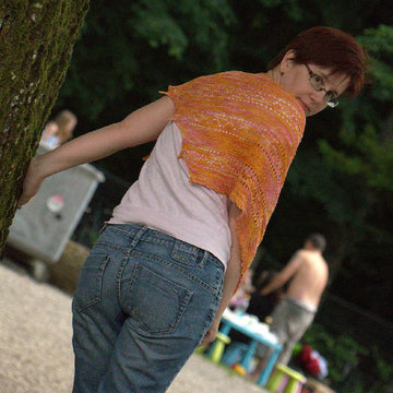 Orange Sorbet Shawl