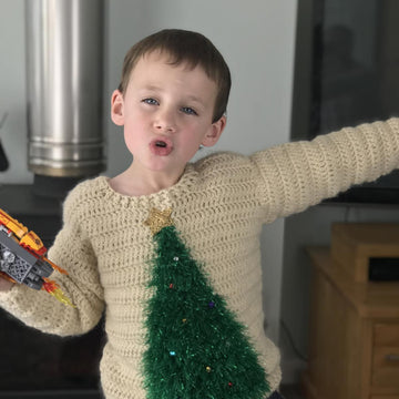 FAMILY Tinsel Tannenbaum Christmas Jumper