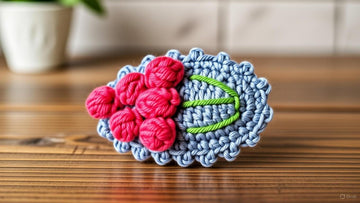 Crochet Grapes Hair Clip Pattern PDF + Video Tutorial