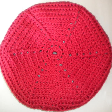 Spider Web Beret with Flower