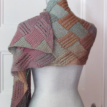 Entrelac Boho Scarf