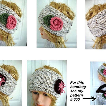 599, HEADBAND,  unisex style, 2 flowers
