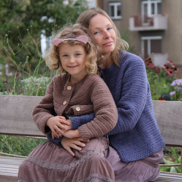 Bachelor’s Button Cardigan girls