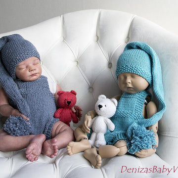 Turquoise Gnome Romper and Cap
