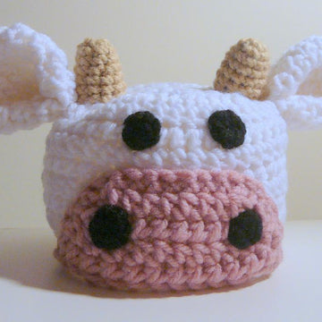 Cow Hat - Newborn to Adult