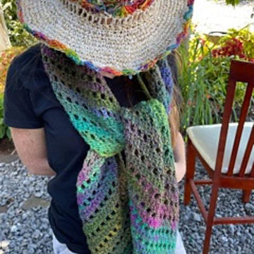 On The Diagonal Scarf/Shawl