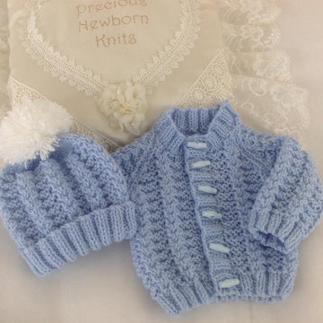 Pattern 54 Babies Cosy Cardigan Set - Sizes: Early Baby & 0-3 Months