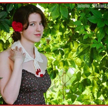 Romantic Ruffles Crochet Collar Pattern Peter Pan Necklace