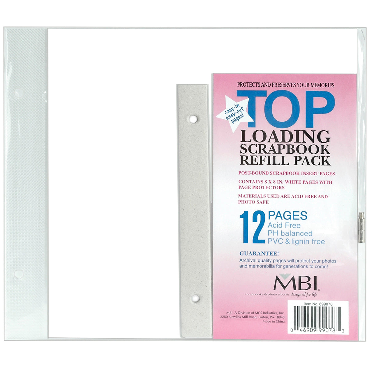 MBI Page Protectors 8"X8" 6/Pkg - 293694