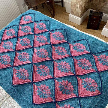 Flowery Patchwork Afgan