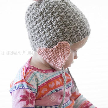 Valentine Heart Earflap Hat