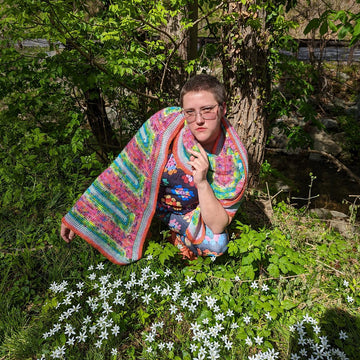 Cosmic Drip Shawl