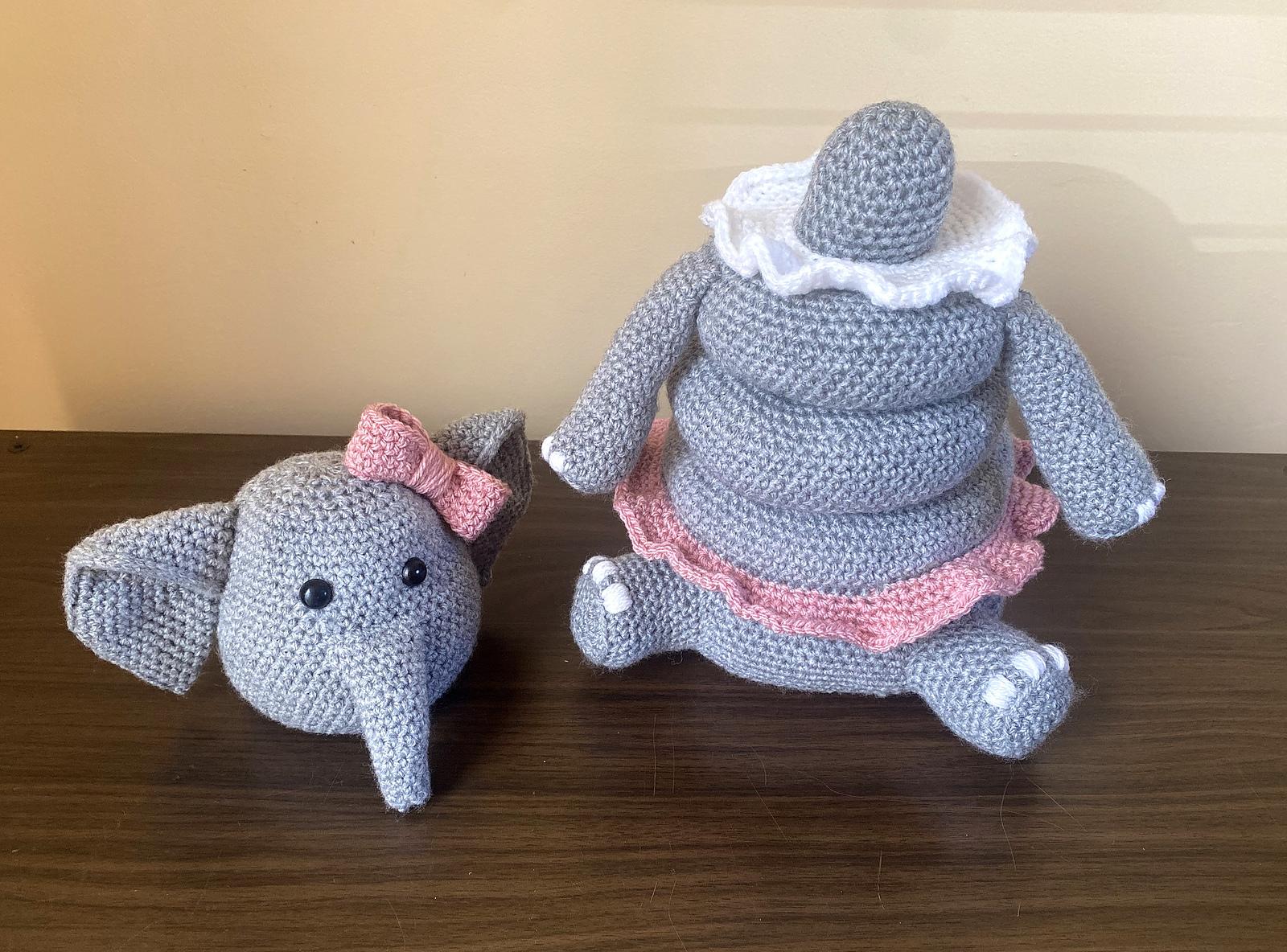 Elephant Ring Stacker Crochet Pattern