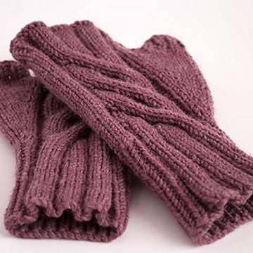 Lavender Fingerless Gloves