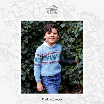 Freddie Jumper - Knitting Pattern for Boys in Willow & Lark Poetry