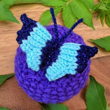 Butterfly & Allium Flower - Chocolate Orange Cover