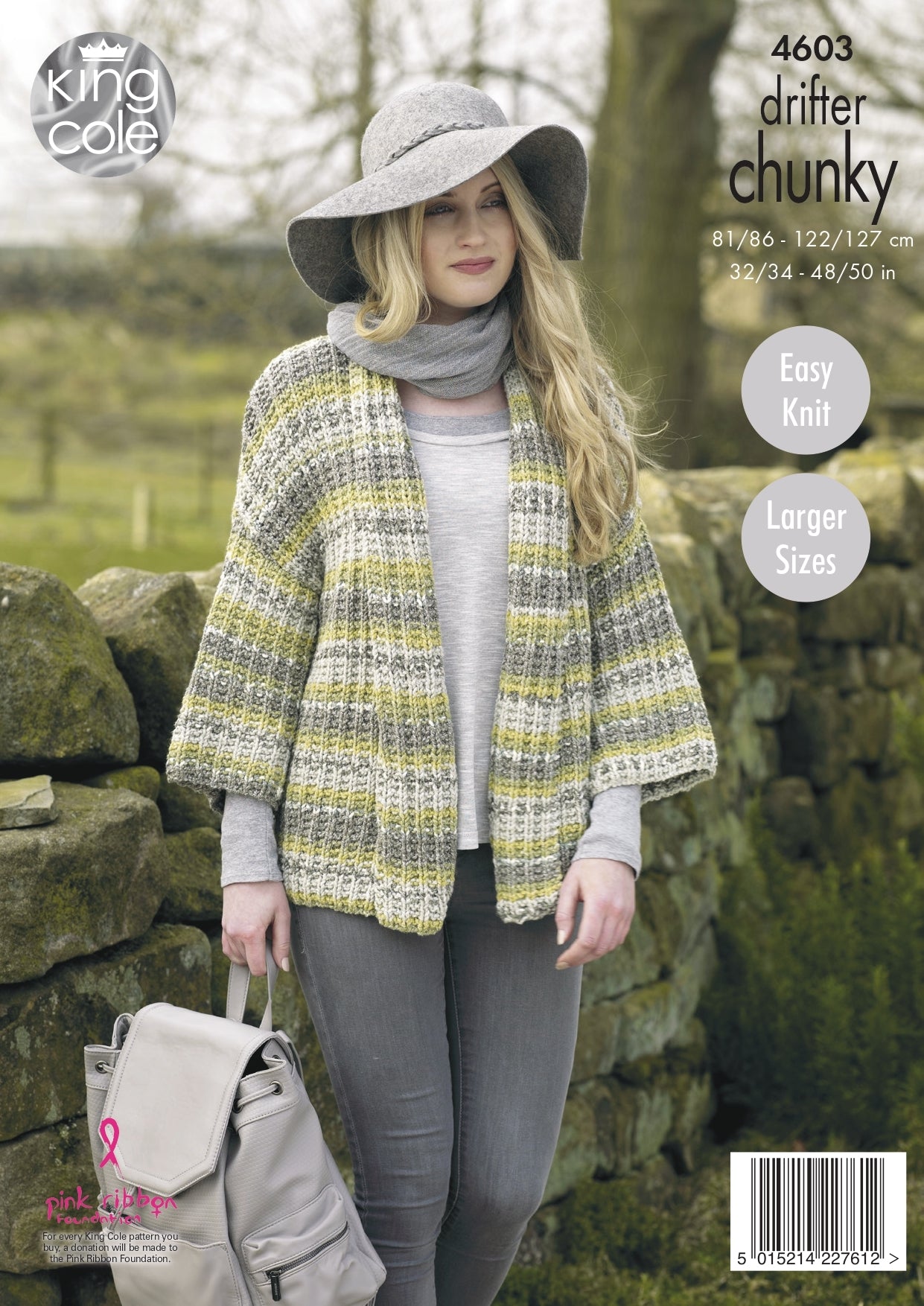 Ladies Jackets in King Cole Drifter Chunky - 4603 - Downloadable PDF