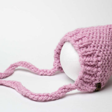 Garter Stitch Pixie Bonnet Hat Baby Children