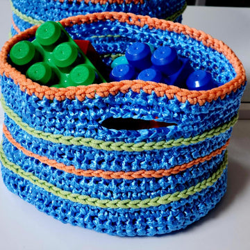 Raffia Basket with Handles