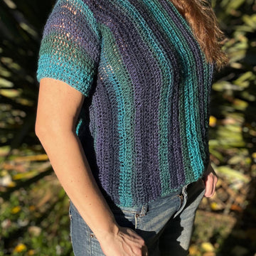 Häkelanleitung Kurzarmpullover "Seraphina"
