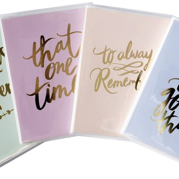 K&Company Photo Album 4"X6" 12 PDQ Display - Gold Sentiments