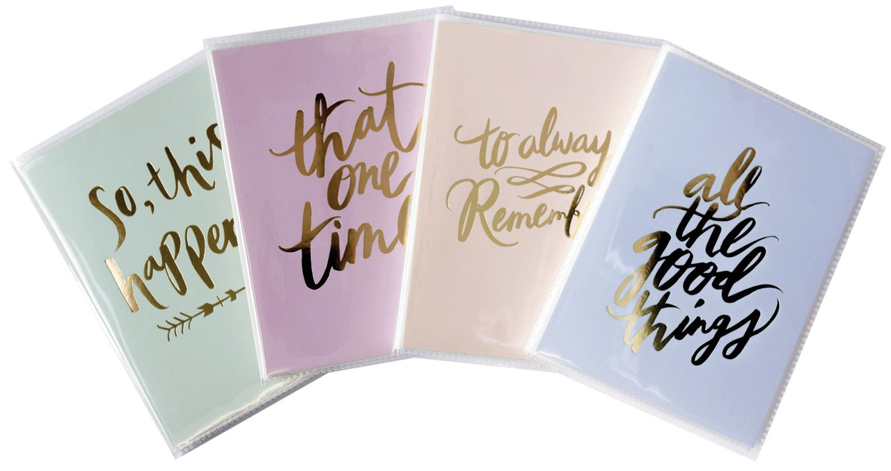 K&Company Photo Album 4"X6" 12 PDQ Display - Gold Sentiments
