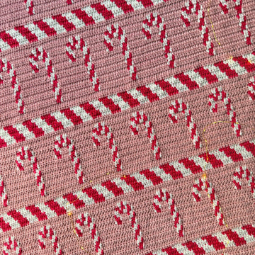 Candy Cane Lane Blanket
