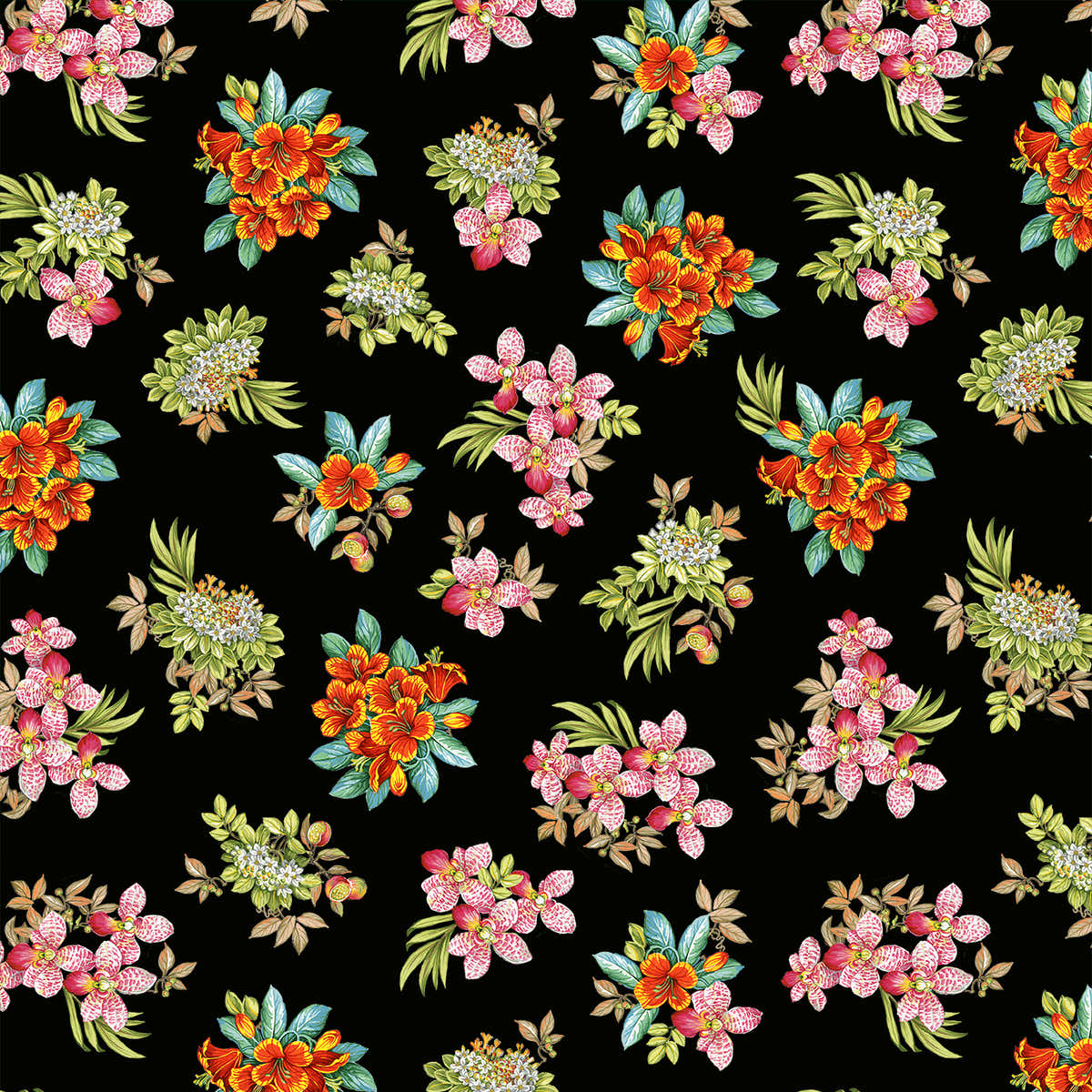 Michael Miller Fabrics Exotica - Rainforest Plants