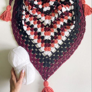 Forest Trail Triangle Shawl